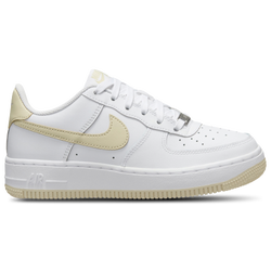 Boys' Grade School - Nike Air Force 1 Low - White/Light Khaki