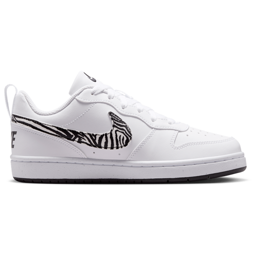 Nike Boys Court Borough PRT - Boys' Grade School Running Shoes - White / Black