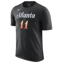 Men's - Nike NBA City Edition Name & Number T-Shirt - Black/White