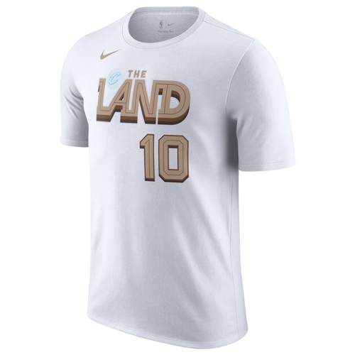 

Nike Mens Nike NBA City Edition Name & Number T-Shirt - Mens White/Beige Size L