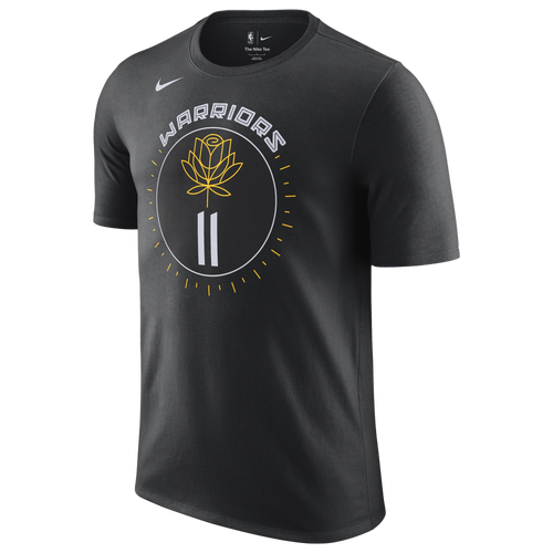 

Nike Mens Klay Thompson Nike Warriors City Edition Name & Number T-Shirt - Mens Black/White Size L