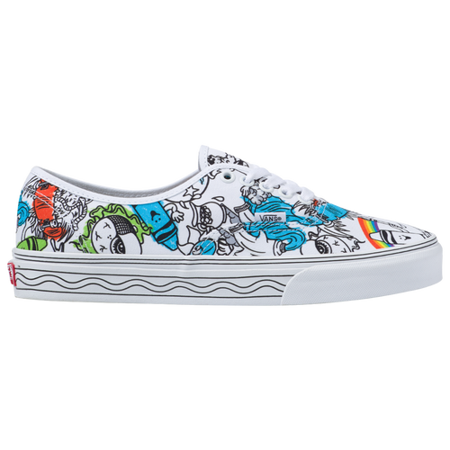 

Boys Vans Vans Authentic Crayola - Boys' Grade School Shoe White/Black Size 06.5