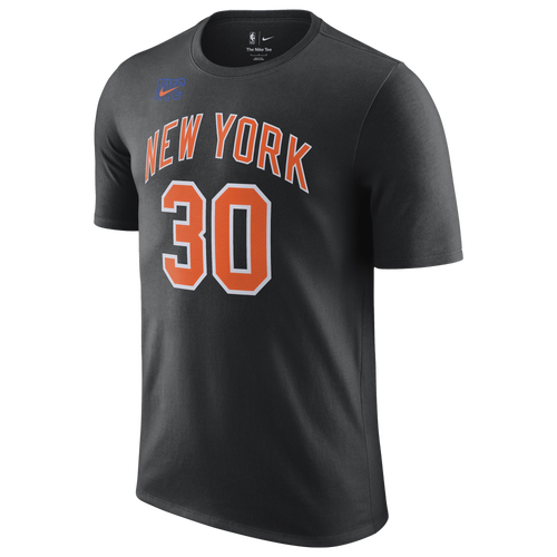 

Nike Mens Julius Randle Nike Knicks City Edition Name & Number T-Shirt - Mens Black/Orange Size M