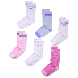 Boys' Grade School - Nike 6 Pack Cushioned Crew Socks - Action Grape/White/White