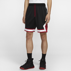 Men's - Jordan MJ Jumpman Diamond 9" Shorts - Black/Gym Red/White