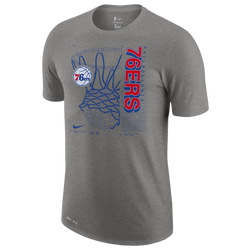 Men's - Nike 76ers Essential Hoop Performance T-Shirt - Heather Grey