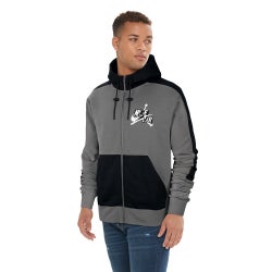 Men's - Jordan Mash Up Full-Zip Hoodie - Grey/Black