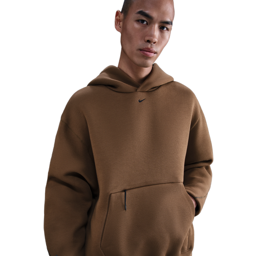 MENS - Nike Tech Fleece Hoodie - Mosswood Brown/Black