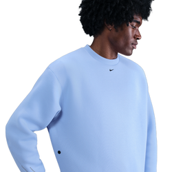 Men's - Nike Tech Fleece Crew - Aluminum/Black