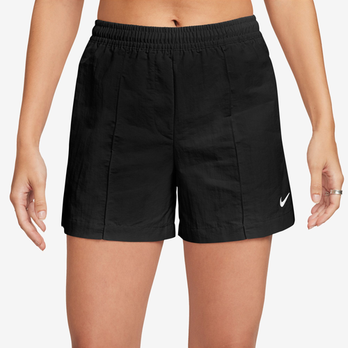 Nike Womens  Essential 5" Woven Shorts In Black/white