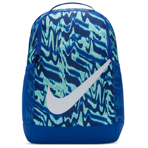 Nike Grade   Brasilia Aop Backpack In Blue