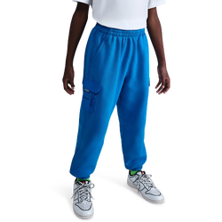 Boys' Grade School - Nike NSW Ouch Club Fleece Loose Pants - Cobalt Blitz/Cobalt Blitz