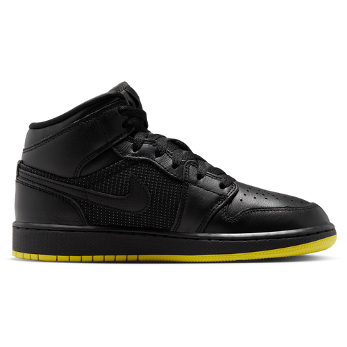  - Jordan Air Jordan 1 Mid SE - Silver/Black Opti Yellow