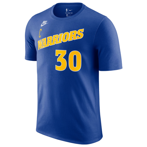 

Nike Mens Stephen Curry Nike Warriors HWC Name & Number T-Shirt - Mens Blue/Yellow Size XXL