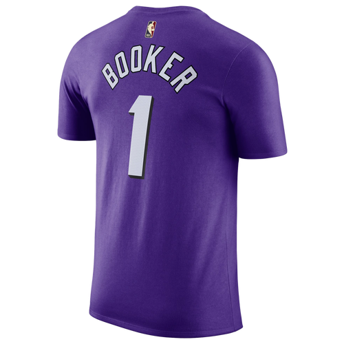 

Nike Mens Devin Booker Nike Suns HWC Name & Number T-Shirt - Mens Purple/Orange Size L