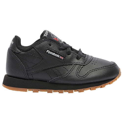 

Reebok Boys Reebok Classic Leather - Boys' Toddler Running Shoes Black/Gum Size 5.0