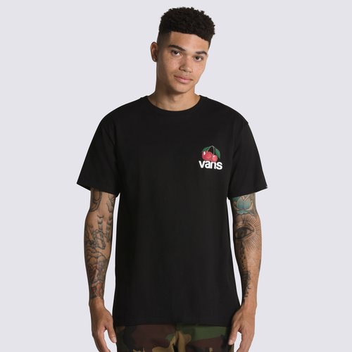 

Vans Cherry Checkered Short Sleeve T-Shirt - Mens Black/Red Size L