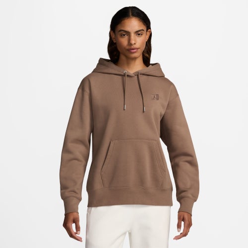 

Jordan Womens Jordan Flight Fleece Pullover Hoodie 24 - Womens Brown/Brown Size M