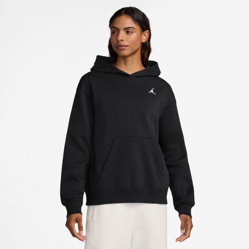 

Jordan Womens Jordan Brooklyn Fleece Pullover 24 - Womens Black/White Size XS