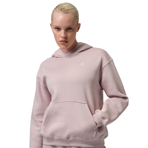 WOMENS - Jordan Brooklyn Fleece Pullover 24 - White/Particle Rose