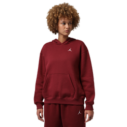 Women's - Jordan Brooklyn Fleece Pullover 24 - White/Team Red