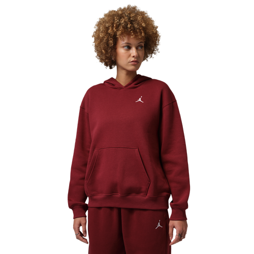 Jordan Brooklyn Fleece Pullover 24 - Jordan White/Team Red