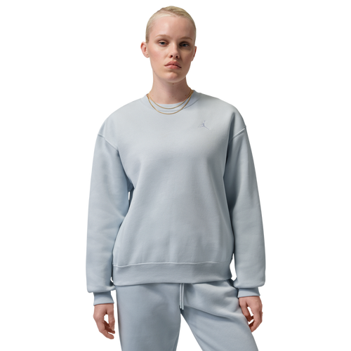 Jordan Brooklyn Fleece Crew - Jordan Aura/White