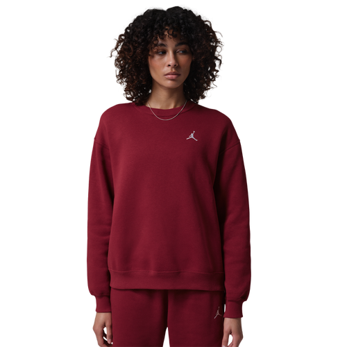 Jordan Brooklyn Fleece Crew - Jordan Team Red/White