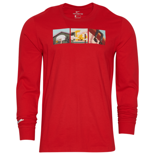 

Nike Mens Nike Heat Wave Longsleeve T-Shirt - Mens Red/Red Size L