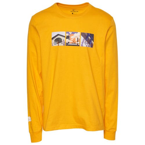 

Nike Mens Nike Heat Wave Longsleeve T-Shirt - Mens Gold/Gold Size M