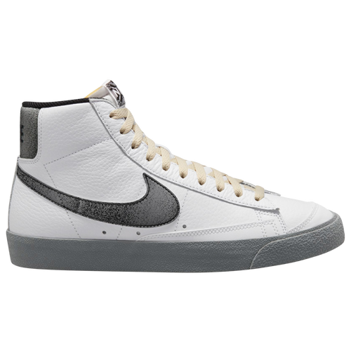 Nike Mens  Blazer Mid Emb In White/gray/khaki