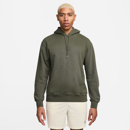 

Jordan Mens Jordan Flight Wash Fleece Pullover - Mens Olive/Olive Size XL