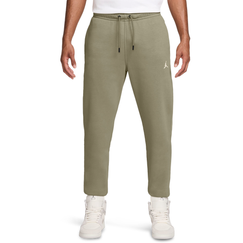 MENS - Jordan Brooklyn Fleece Pants - Medium Khaki/White