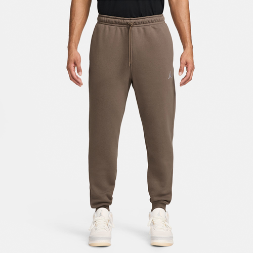 Shop Jordan Mens  Brooklyn Fleece Pants In White/brown