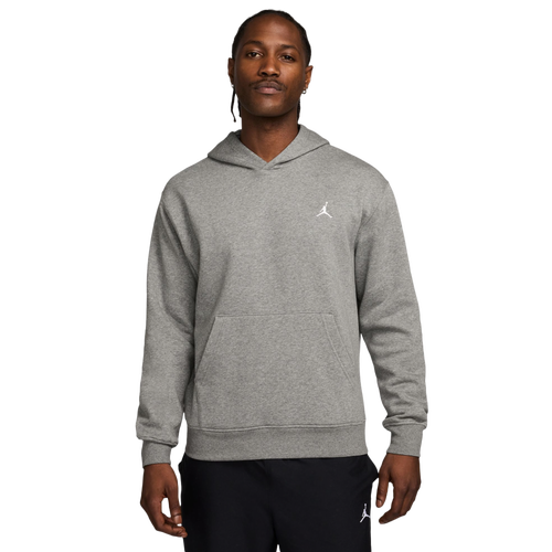 Jordan Brooklyn Fleece Pullover - Jordan Grey Heather/White
