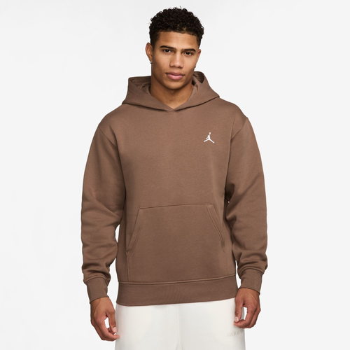 

Jordan Mens Jordan Brooklyn Fleece Pullover - Mens Brown/White Size XXL