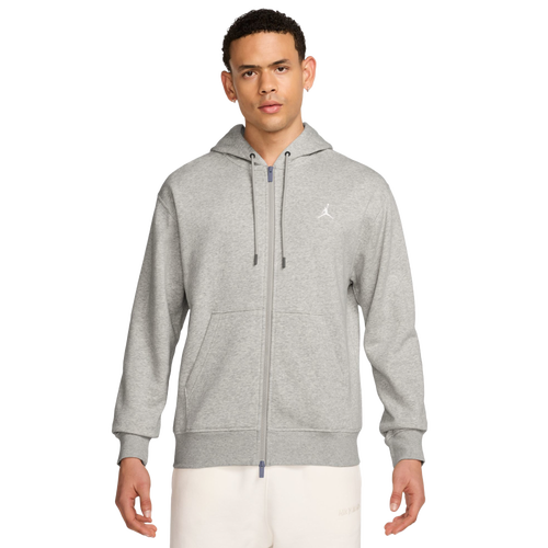 MENS - Jordan Brooklyn Fleece Full-Zip - White/Grey Heather