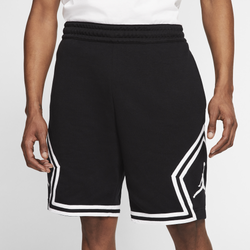 Men's - Jordan Jumpman Fleece Diamond Shorts - Black/White