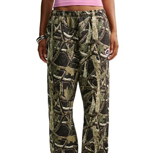  - Nike Studio Fleece Oversized Cuffed Pant - Camo/Pink