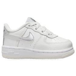 Boys' Toddler - Nike Air Force 1 Low EasyOn SE - White/Grey/Silver