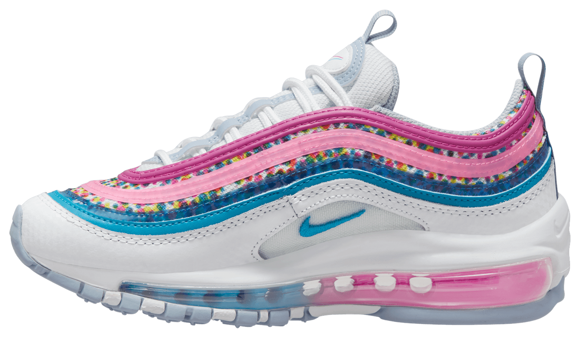 Nike 97 pink and blue hotsell