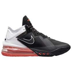 Men's - Nike LeBron XVIII Low - Black/White/Bright Crimson