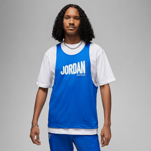 

Jordan Mens Jordan Flight MVP Top - Mens Game Royal/White Size L