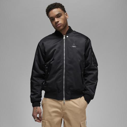 

Jordan Mens Jordan Essential Statement Renegade Jacket - Mens Black/Black Size S