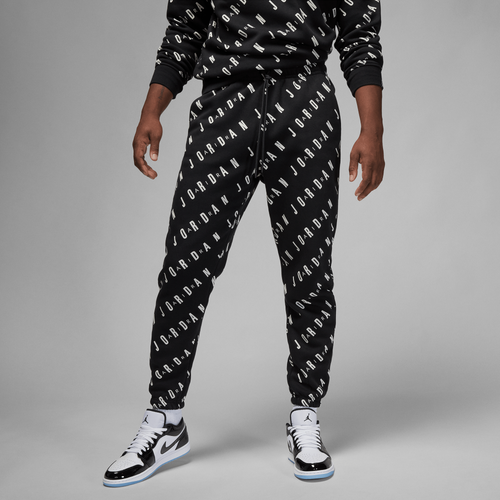 

Jordan Mens Jordan Essential All Over Print Fleece Pants - Mens Black Size M