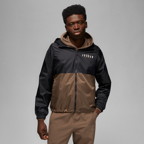 

Jordan Mens Jordan Essential HBR Woven Jacket - Mens Black/Palomino Size M