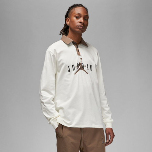 

Jordan Mens Jordan Essential Rugby Top - Mens Beige/Beige Size S