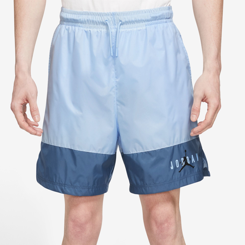 Jordan Mens  Essential Woven Shorts In Ice Blue/french Blue/black