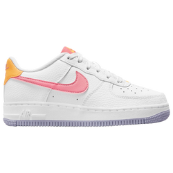 Boys' Grade School - Nike Air Force 1 - White/Laser Orange/Indigo Haze