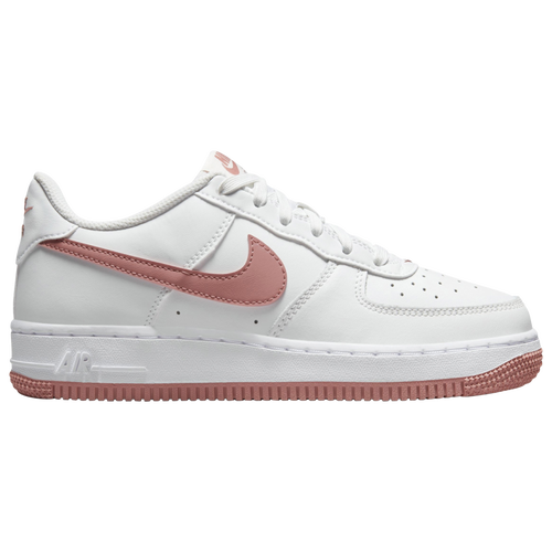 

Nike Girls Nike Air Force 1 - Girls' Grade School Basketball Shoes White/Summit/Red Stardust Size 7.0